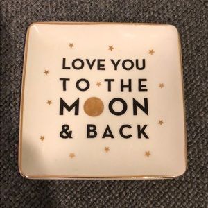 To The Moon And Back Ring Dish